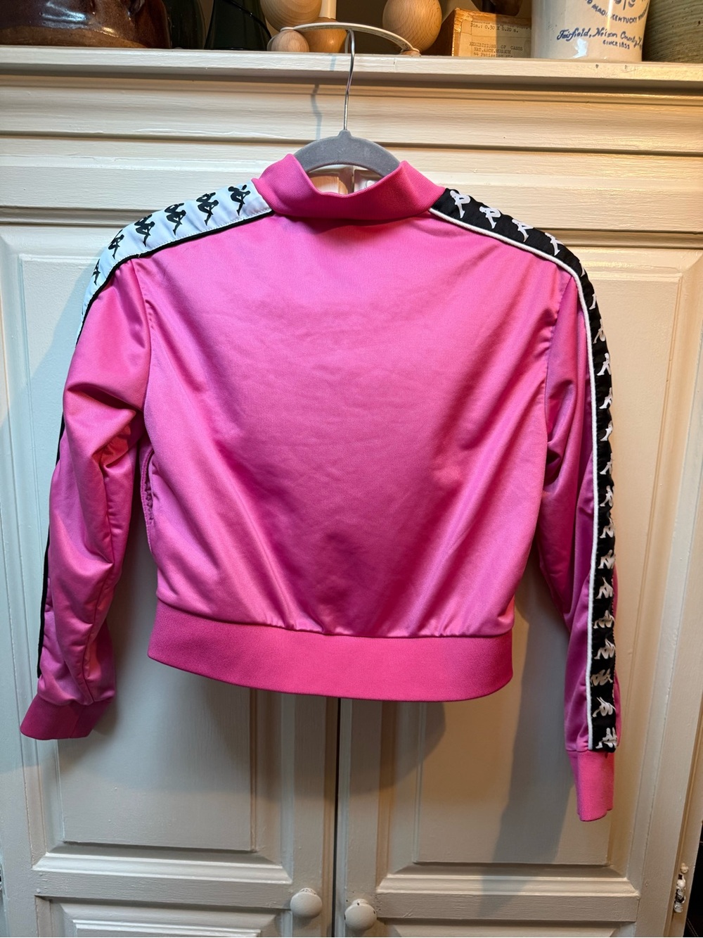 Kappa Women's Pink Logo Track Jacket cropped women’s small - Picture 6 of 6